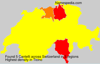 Surname Cantelli in Switzerland Surname Cantelli in Switzerland
