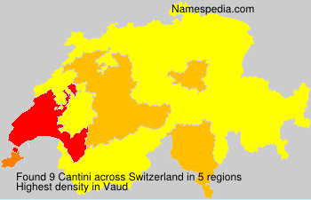 Surname Cantini in Switzerland Surname Cantini in Switzerland