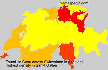 Surname Canu in Switzerland Surname Canu in Switzerland