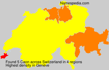 Surname Caon in Switzerland Surname Caon in Switzerland