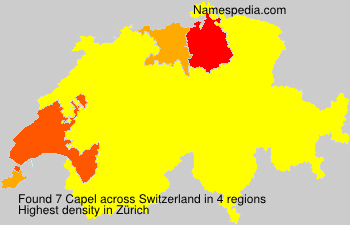 Surname Capel in Switzerland Surname Capel in Switzerland