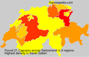 Surname Capuano in Switzerland Surname Capuano in Switzerland