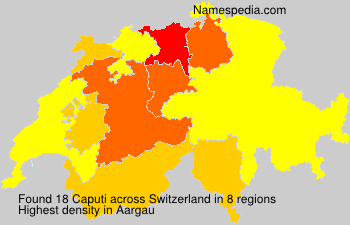 Surname Caputi in Switzerland Surname Caputi in Switzerland