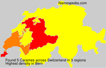 Surname Carames in Switzerland
