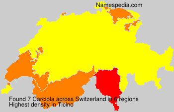 Surname Carciola in Switzerland Surname Carciola in Switzerland