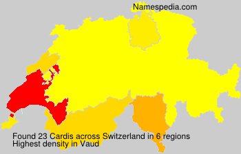 Surname Cardis in Switzerland Surname Cardis in Switzerland