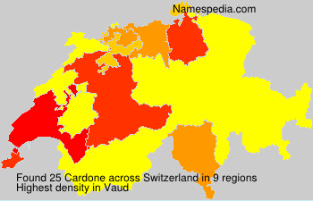 Surname Cardone in Switzerland Surname Cardone in Switzerland