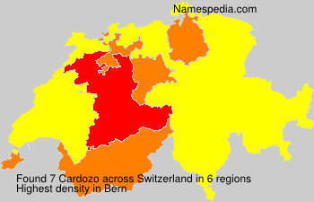 Surname Cardozo in Switzerland Surname Cardozo in Switzerland