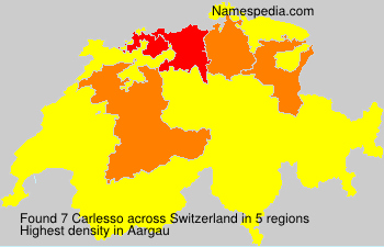 Surname Carlesso in Switzerland