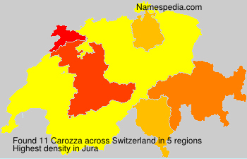 Surname Carozza in Switzerland Surname Carozza in Switzerland