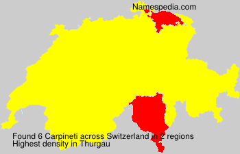 Surname Carpineti in Switzerland