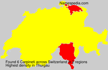 Surname Carpineti in Switzerland Surname Carpineti in Switzerland