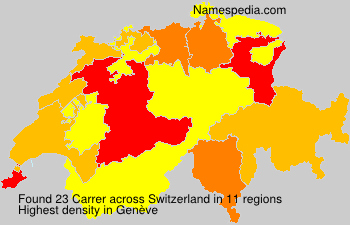 Surname Carrer in Switzerland Surname Carrer in Switzerland