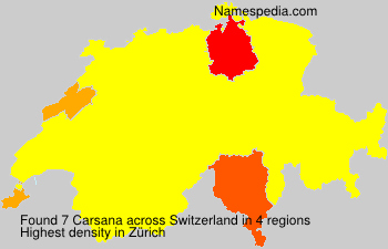 Surname Carsana in Switzerland Surname Carsana in Switzerland