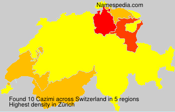 Surname Cazimi in Switzerland