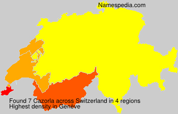 Surname Cazorla in Switzerland Surname Cazorla in Switzerland
