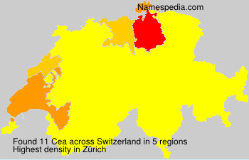 Surname Cea in Switzerland Surname Cea in Switzerland