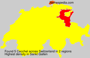 Surname Cecchel in Switzerland Surname Cecchel in Switzerland