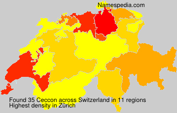 Surname Ceccon in Switzerland Surname Ceccon in Switzerland