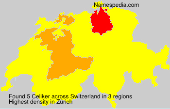 Surname Celiker in Switzerland