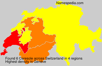 Surname Ceresole in Switzerland Surname Ceresole in Switzerland