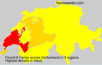 Surname Cerise in Switzerland Surname Cerise in Switzerland