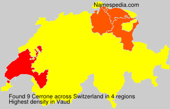 Surname Cerrone in Switzerland Surname Cerrone in Switzerland