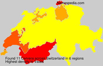 Surname Cervera in Switzerland Surname Cervera in Switzerland