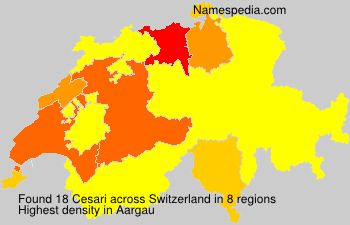 Surname Cesari in Switzerland Surname Cesari in Switzerland