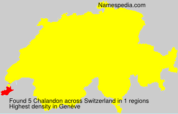 Surname Chalandon in Switzerland Surname Chalandon in Switzerland