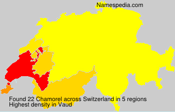 Surname Chamorel in Switzerland Surname Chamorel in Switzerland