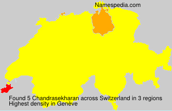 Surname Chandrasekharan in Switzerland Surname Chandrasekharan in Switzerland