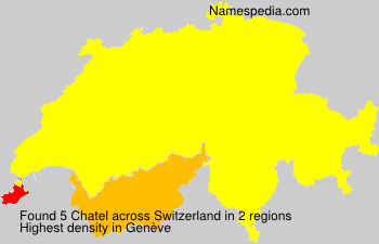 Surname Chatel in Switzerland Surname Chatel in Switzerland