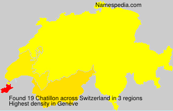 Surname Chatillon in Switzerland Surname Chatillon in Switzerland