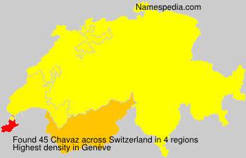 Surname Chavaz in Switzerland Surname Chavaz in Switzerland