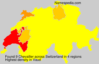 Surname Chevailler in Switzerland Surname Chevailler in Switzerland