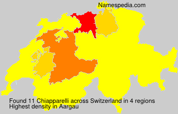 Surname Chiapparelli in Switzerland Surname Chiapparelli in Switzerland