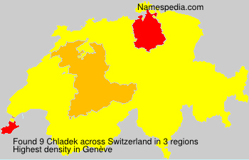Surname Chladek in Switzerland Surname Chladek in Switzerland