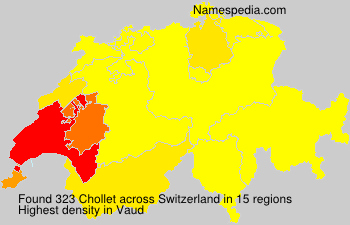 Surname Chollet in Switzerland Surname Chollet in Switzerland