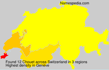 Surname Chouet in Switzerland Surname Chouet in Switzerland