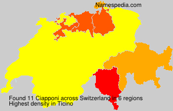 Surname Ciapponi in Switzerland Surname Ciapponi in Switzerland