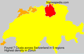 Surname Cicala in Switzerland Surname Cicala in Switzerland