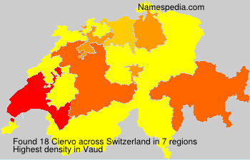 Surname Ciervo in Switzerland Surname Ciervo in Switzerland