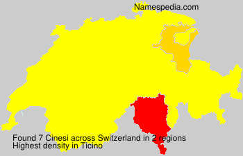 Surname Cinesi in Switzerland Surname Cinesi in Switzerland
