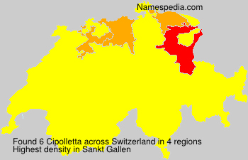 Surname Cipolletta in Switzerland Surname Cipolletta in Switzerland