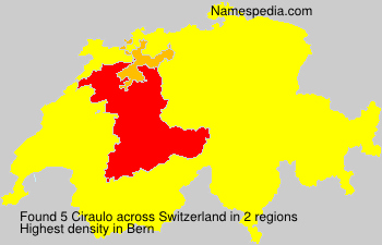 Surname Ciraulo in Switzerland Surname Ciraulo in Switzerland