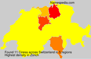 Surname Ciresa in Switzerland Surname Ciresa in Switzerland