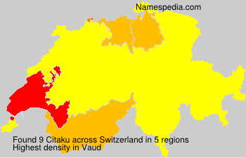 Surname Citaku in Switzerland Surname Citaku in Switzerland
