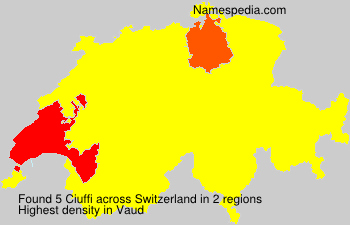 Surname Ciuffi in Switzerland Surname Ciuffi in Switzerland