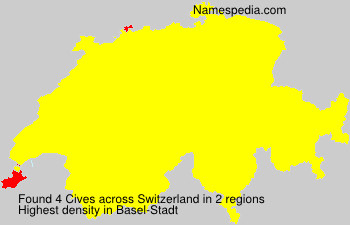 Surname Cives in Switzerland Surname Cives in Switzerland